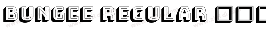 Bungee Regular 普通字体字体转换